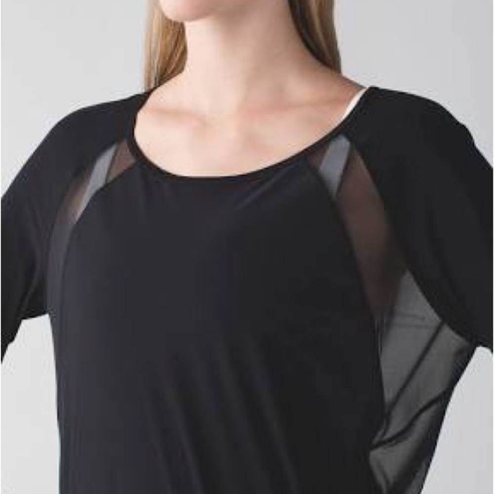 Lululemon If You’re Lucky LS Tee Size 2 Black NWT - Picture 5 of 9